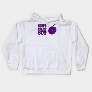 Sun's Out Plums out Kids Hoodie